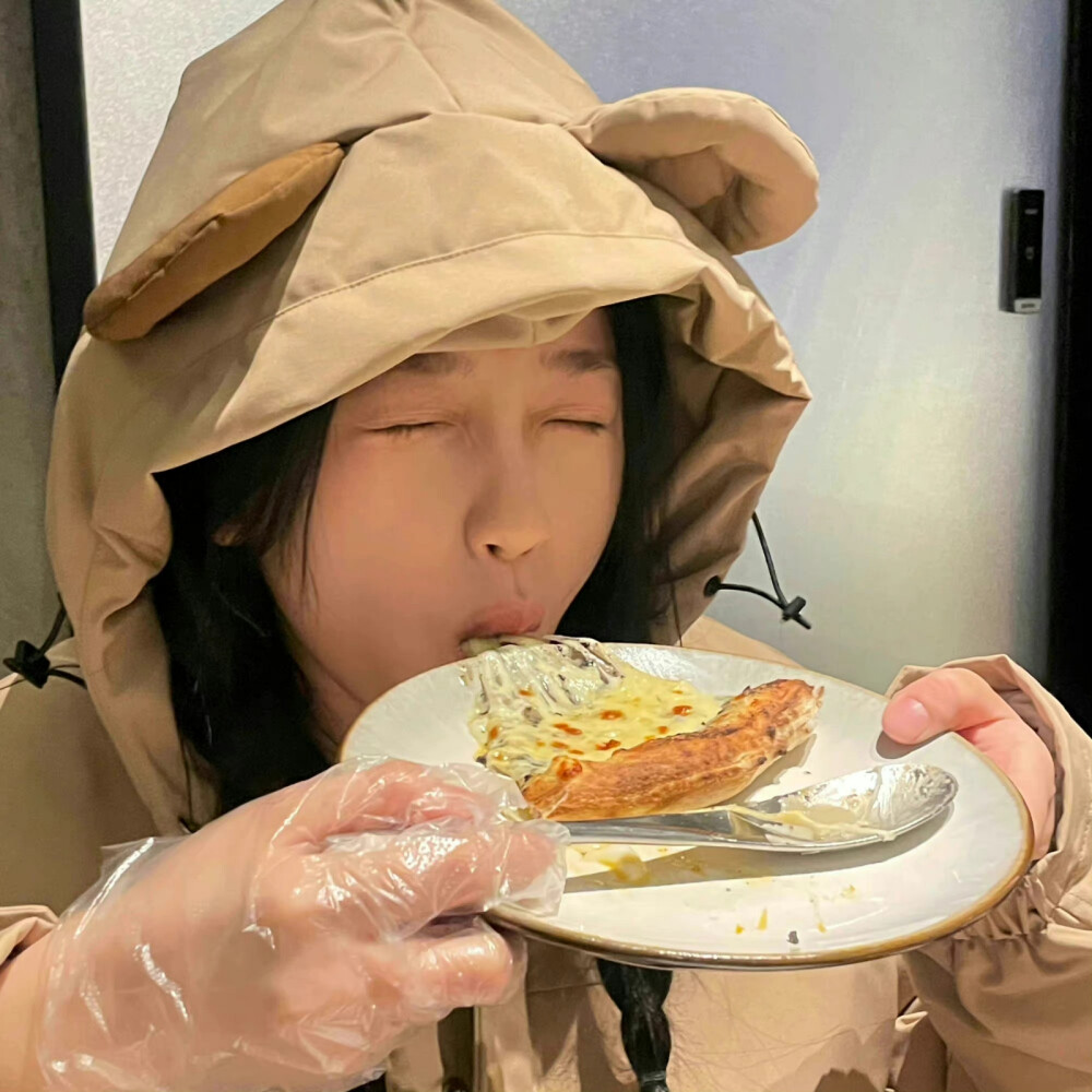 女生头像干饭头像食物吃东西元气甜系甜美头像女头