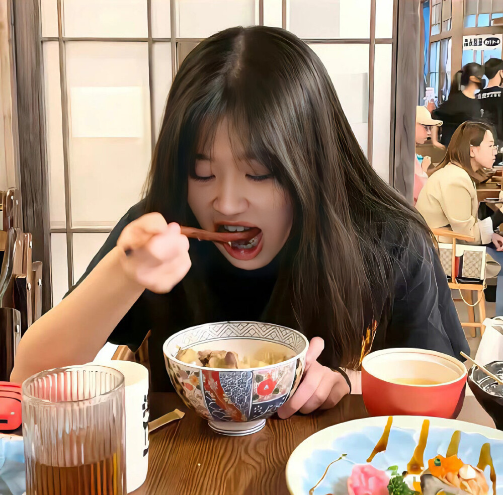 女生头像干饭头像食物吃东西元气甜系甜美头像女头