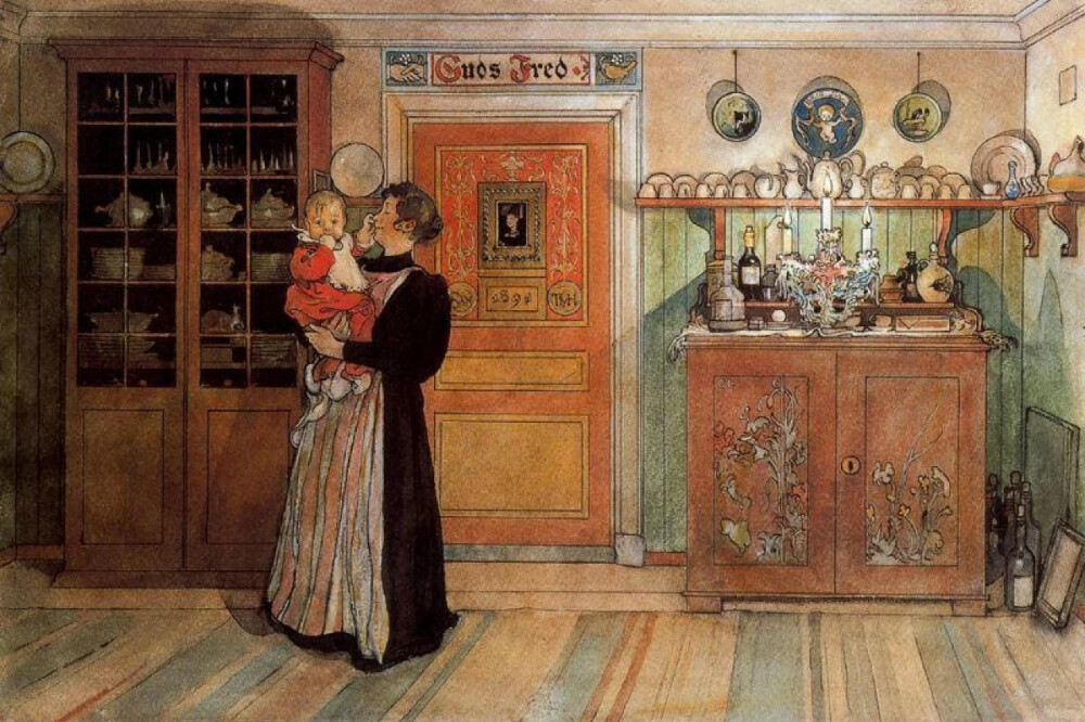 瑞典画家卡尔·拉尔森（Carl Larsson,1853-1919）画作欣赏。