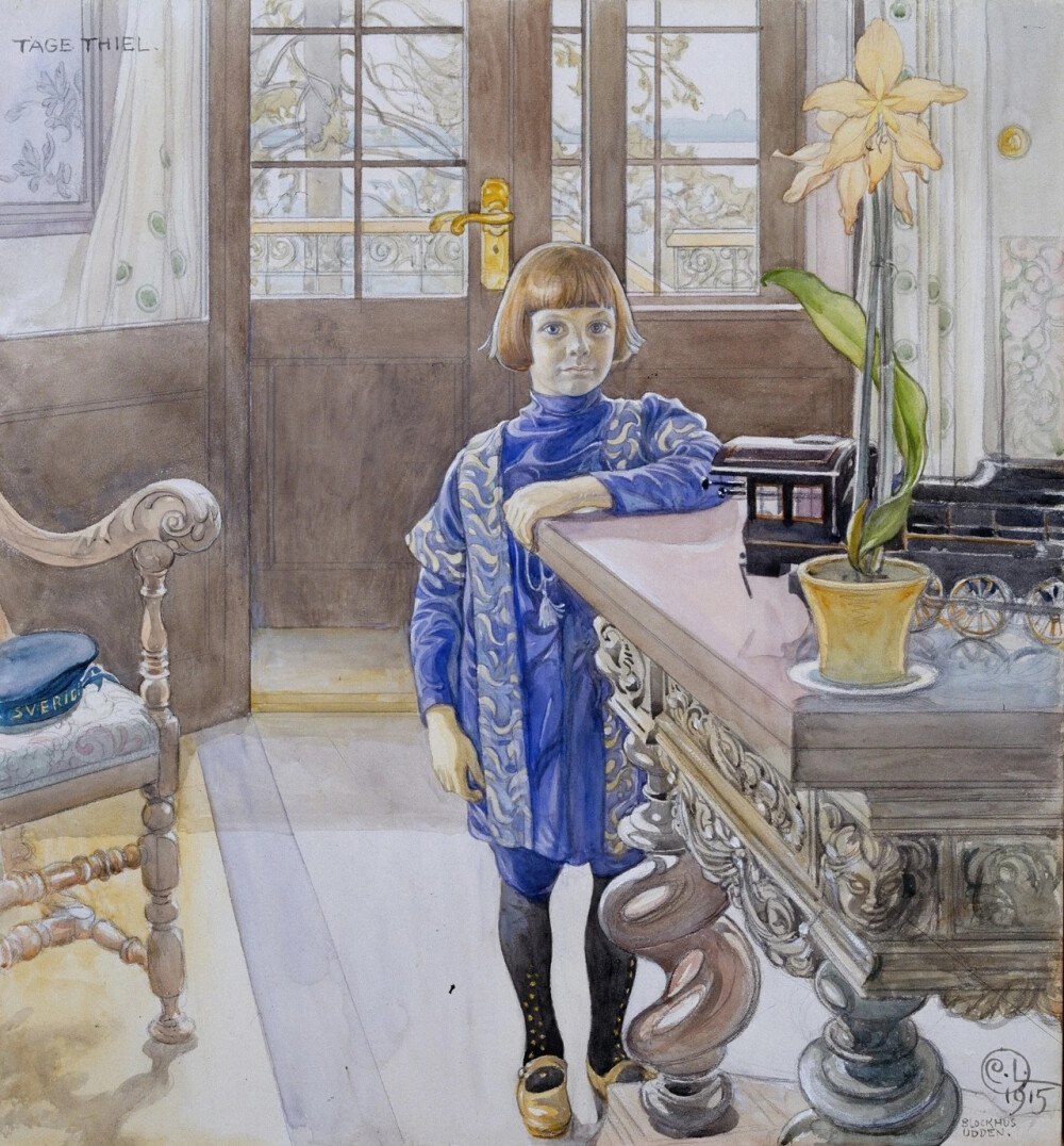 瑞典画家卡尔·拉尔森（Carl Larsson,1853-1919）画作欣赏。