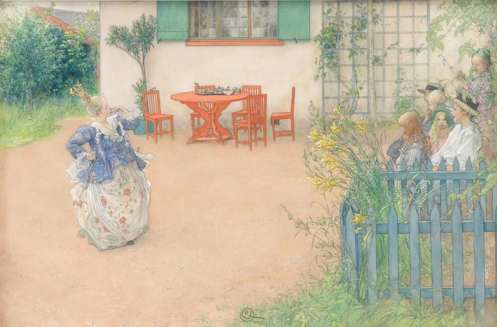 瑞典画家卡尔·拉尔森（Carl Larsson,1853-1919）画作欣赏。