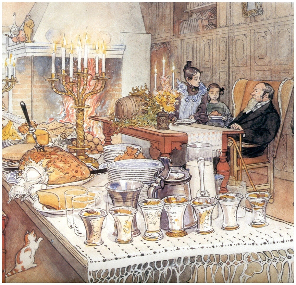 瑞典画家卡尔·拉尔森（Carl Larsson,1853-1919）画作欣赏。