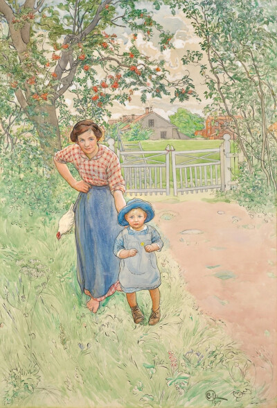 瑞典画家卡尔·拉尔森（Carl Larsson,1853-1919）画作欣赏。