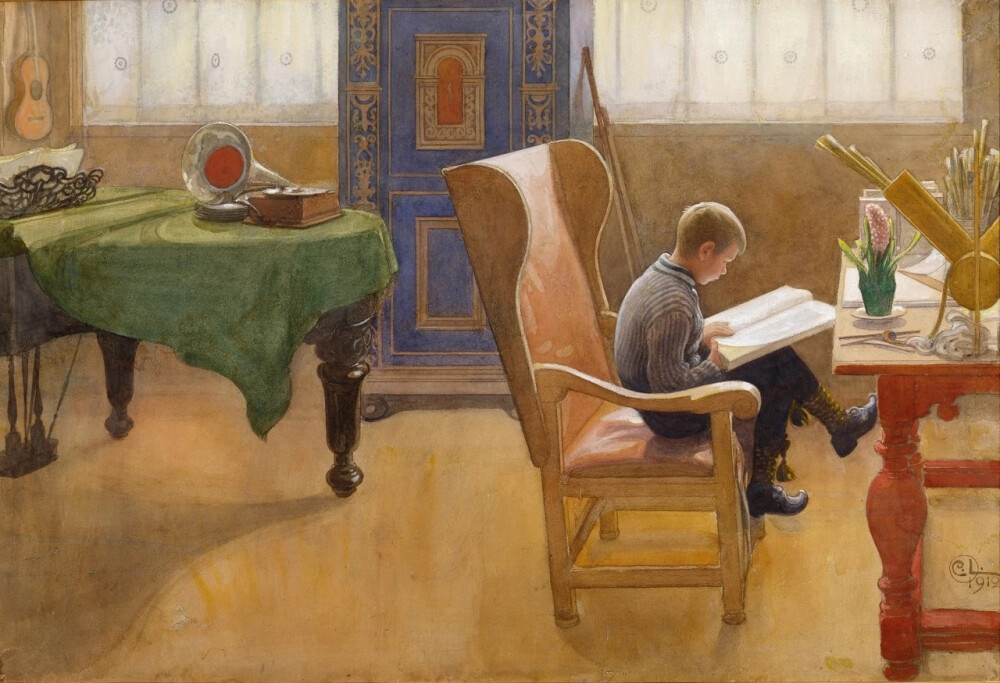 瑞典画家卡尔·拉尔森（Carl Larsson,1853-1919）画作欣赏。