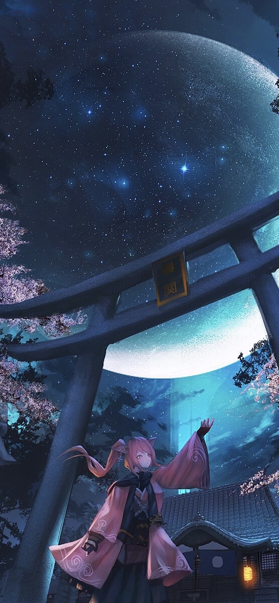 动漫场景壁纸，插画壁纸