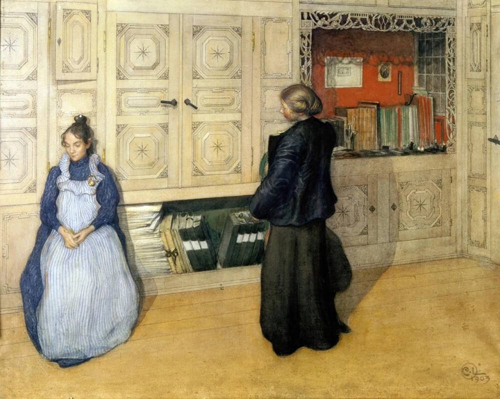 瑞典画家卡尔·拉尔森（Carl Larsson,1853-1919）画作欣赏。