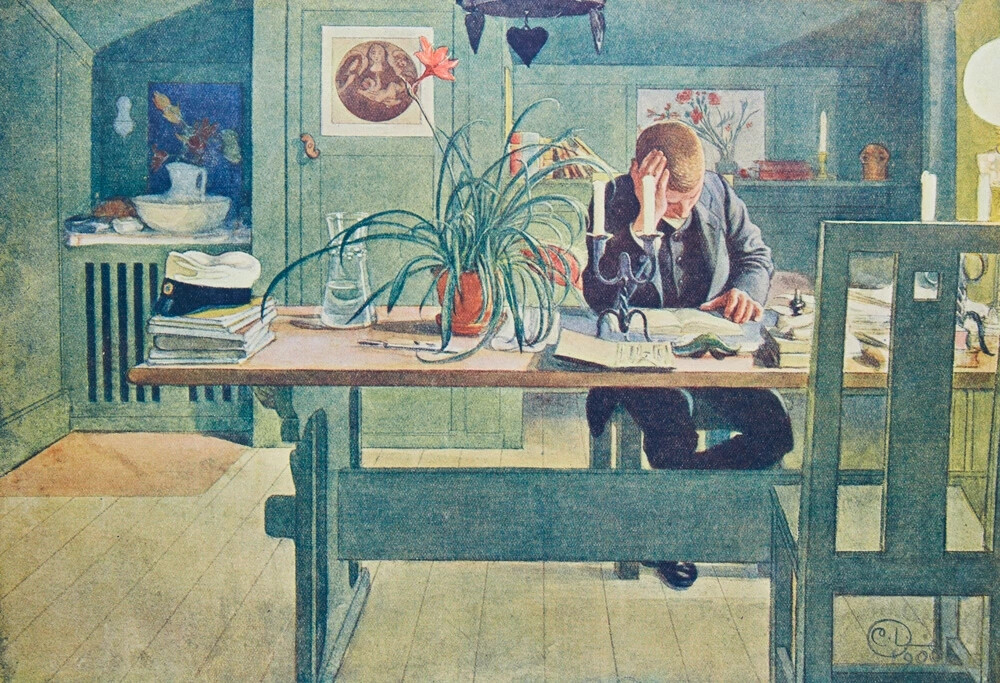 瑞典画家卡尔·拉尔森（Carl Larsson,1853-1919）画作欣赏。