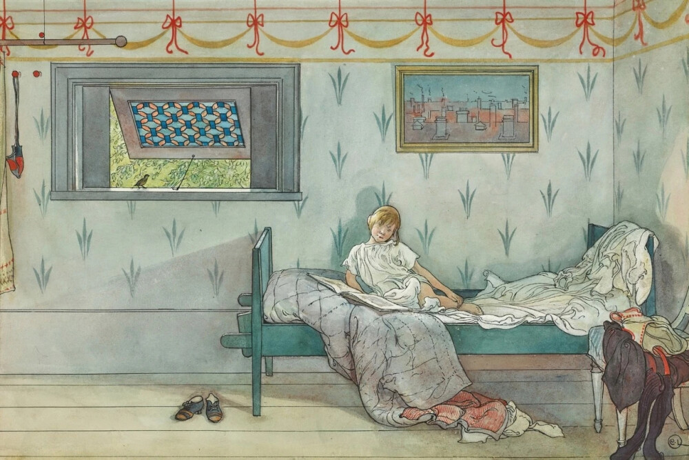 瑞典画家卡尔·拉尔森（Carl Larsson,1853-1919）画作欣赏。