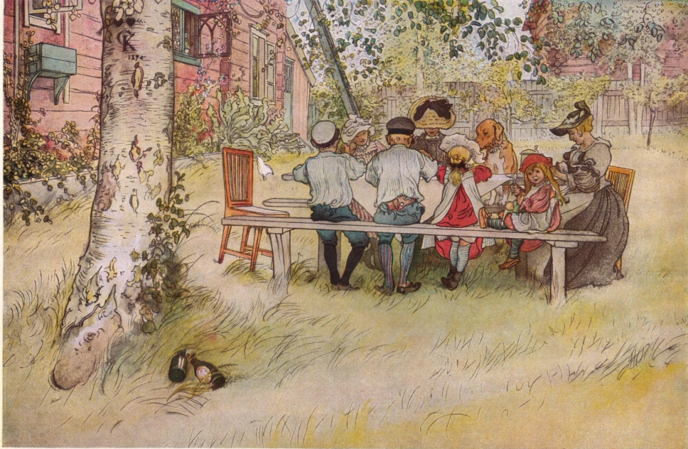 瑞典画家卡尔·拉尔森（Carl Larsson,1853-1919）画作欣赏。