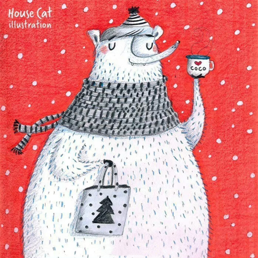 彩铅插画，来自housecatillustration ​ ​​​