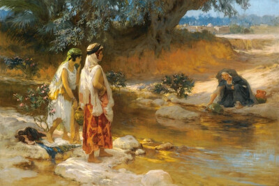 美国艺术家.弗雷德里克·阿瑟·布里奇曼(Frederick Arthur Bridgman)1847-1928,画作欣赏。