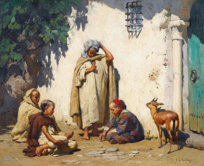 美国艺术家.弗雷德里克·阿瑟·布里奇曼(Frederick Arthur Bridgman)1847-1928,画作欣赏。