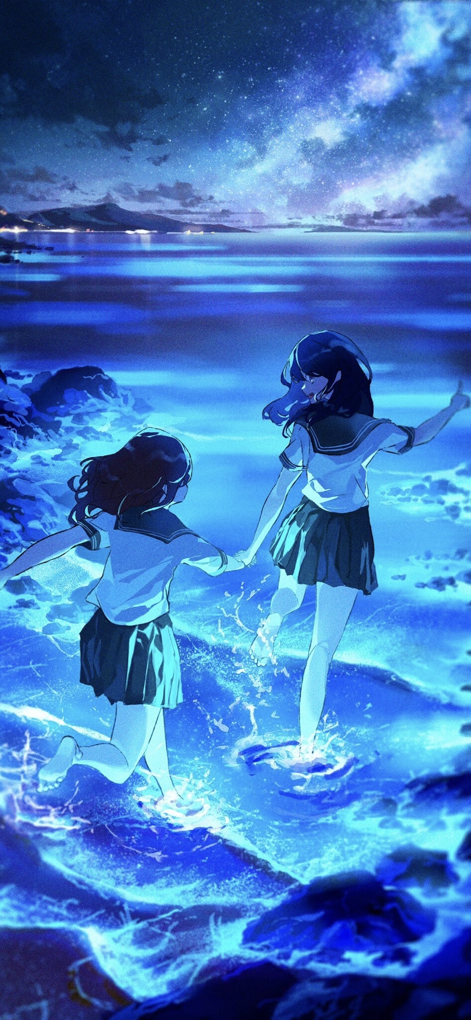 动漫场景壁纸，插画壁纸