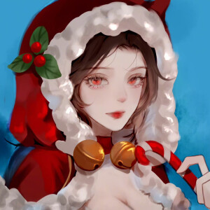 貂蝉圣诞恋歌同人绘画