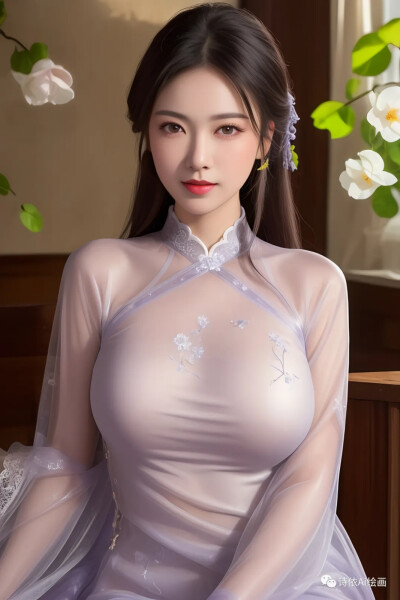 手绘美女