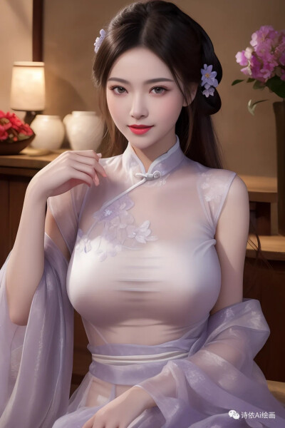 手绘美女