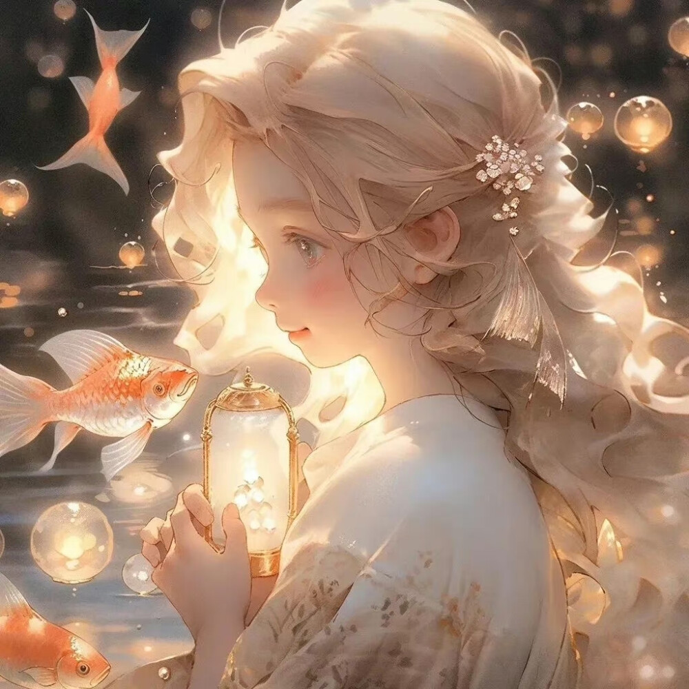 深海里的锦鲤小美人可爱头像... ​​​