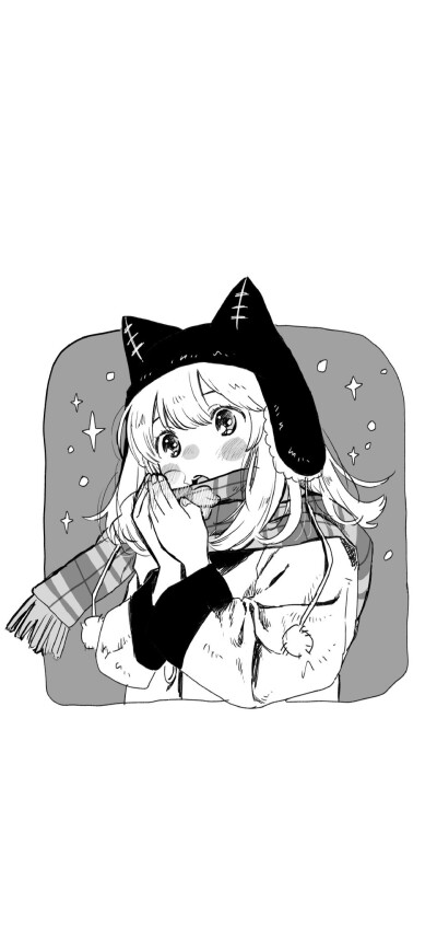 Twi©️k_z_i_t_ ​​​
＃黑白壁纸＃插画精选