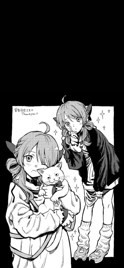 Twi©️k_z_i_t_ ​​​
＃黑白壁纸＃插画精选