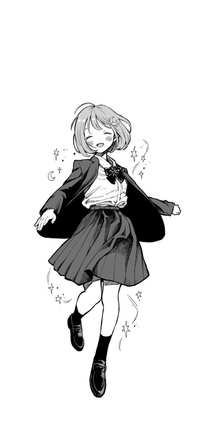 Twi©️k_z_i_t_ ​​​
＃黑白壁纸＃插画精选