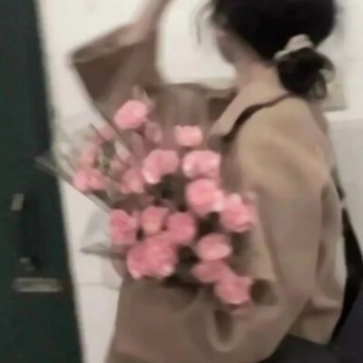 鲜花与女生 头像