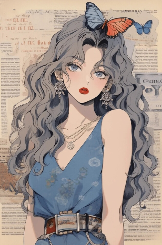 复古港风 蓝色胶片写真