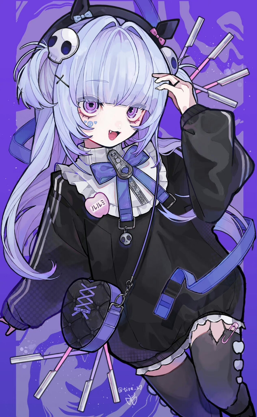 暗黑系二次元少女
甜酷病娇感小恶魔
画师Twi:tira_27
#插画分享##女生头像##二次元##锁屏壁纸# ​​​