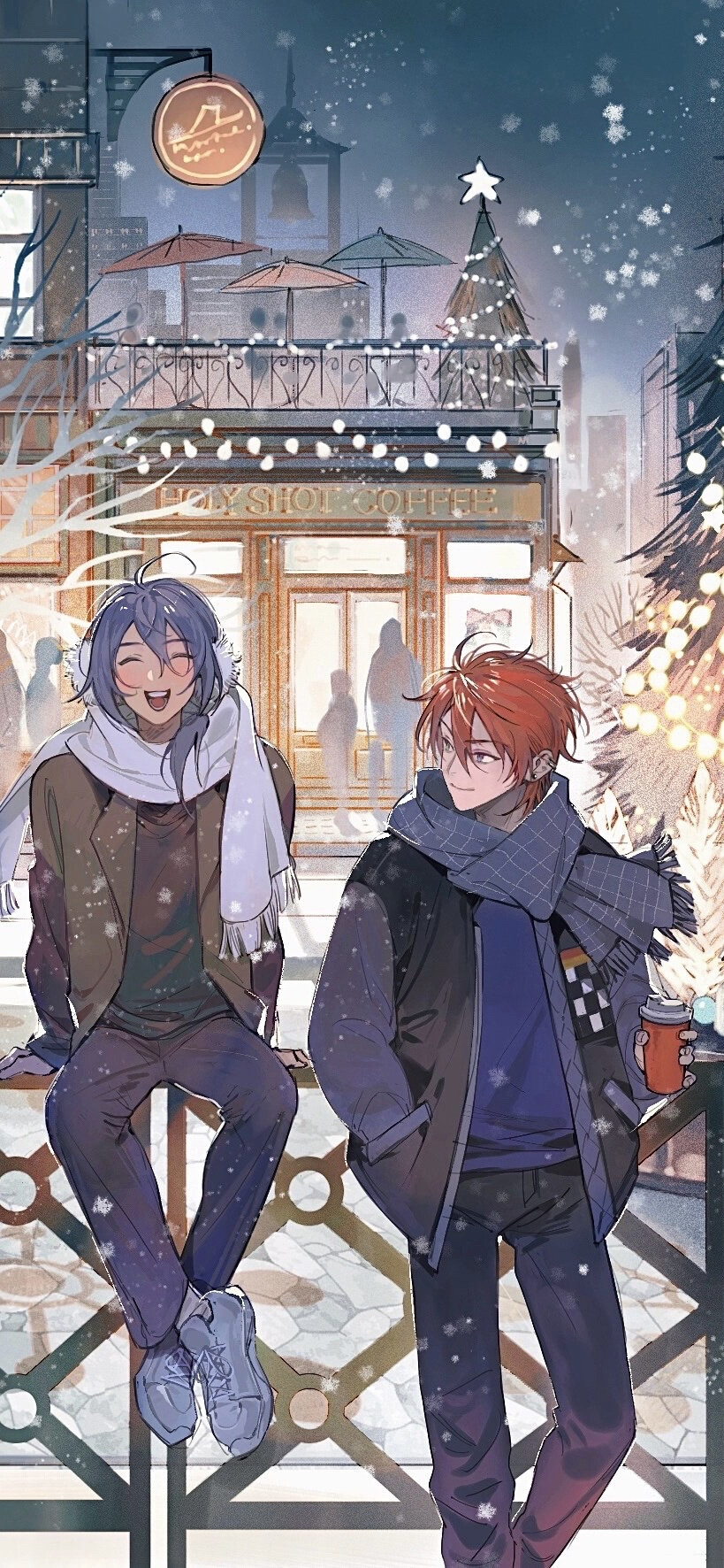 动漫场景壁纸，插画壁纸