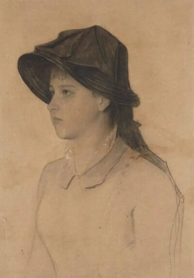 克里姆特为另一个妹妹赫敏（Hermine）画的肖像，1881年