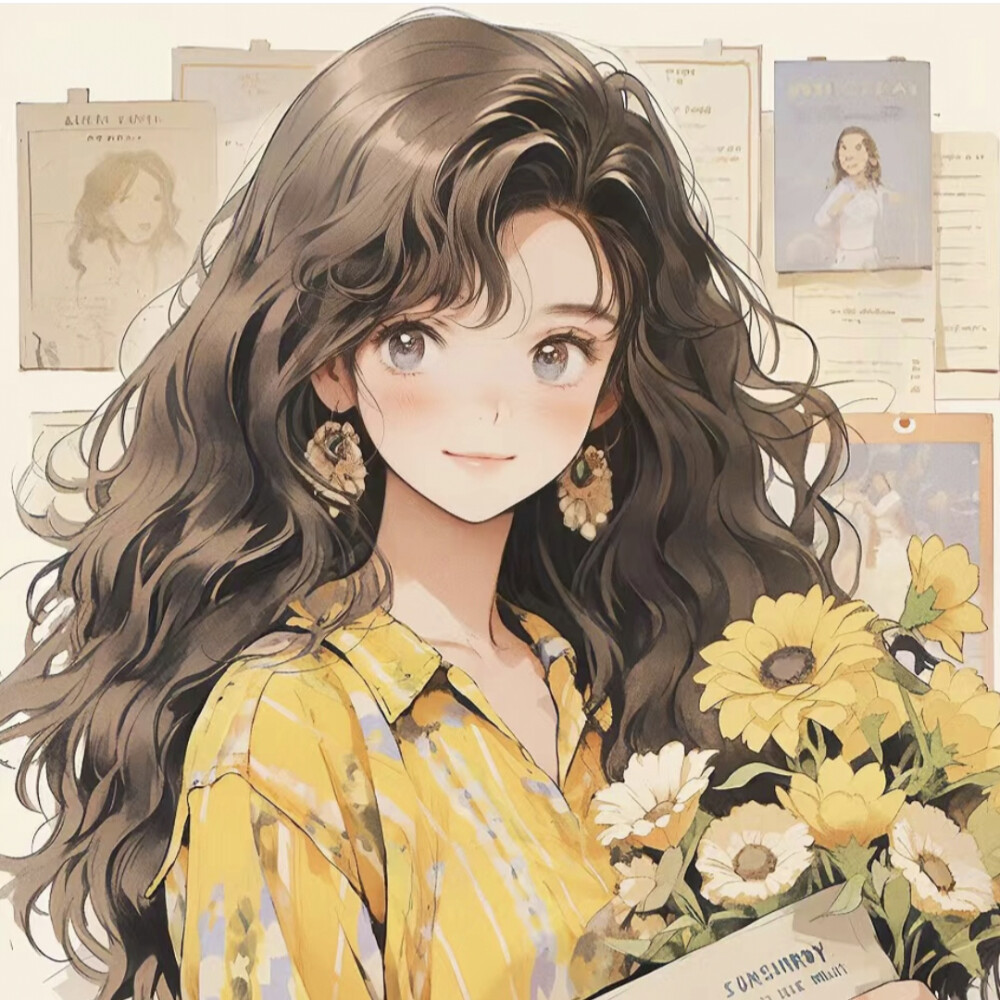 旧漫女头 黄色系~