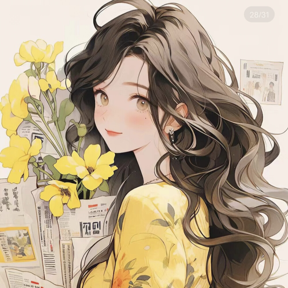 旧漫女头 黄色系~