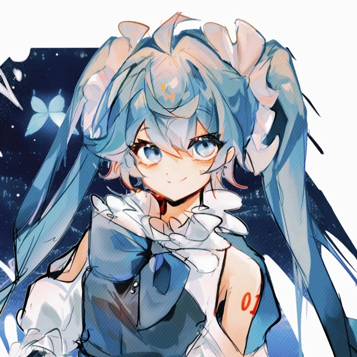 这些初音图片，我真的爱死❤️