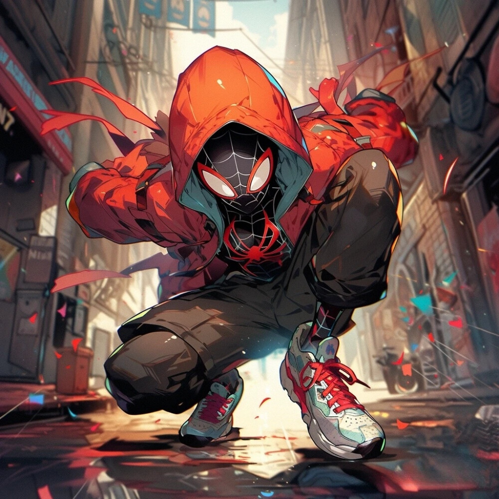 蜘蛛侠漫威宇宙系列头像ai绘画