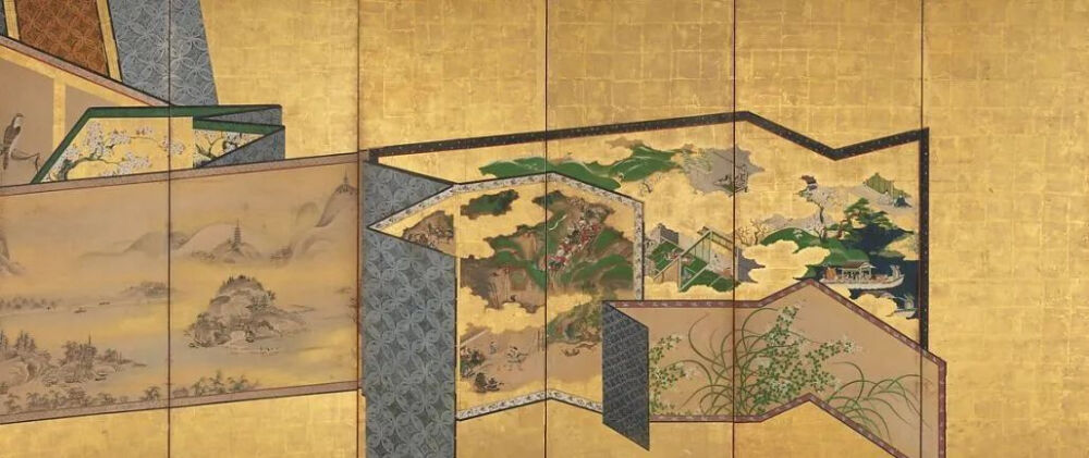 屏風尽図屏風，制作于江户时期（1615-1868）