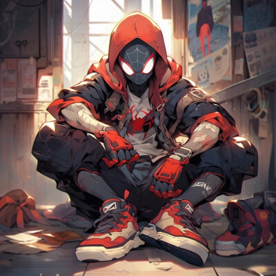 蜘蛛侠｜漫威宇宙系列｜头像｜AI绘画
图源:麦飞的画板和背包
spiderman