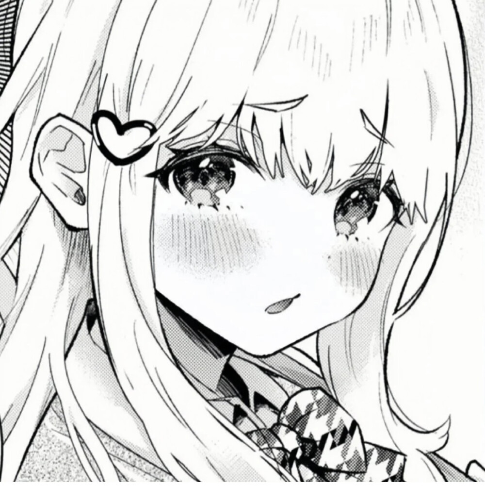 黑白漫头，女头