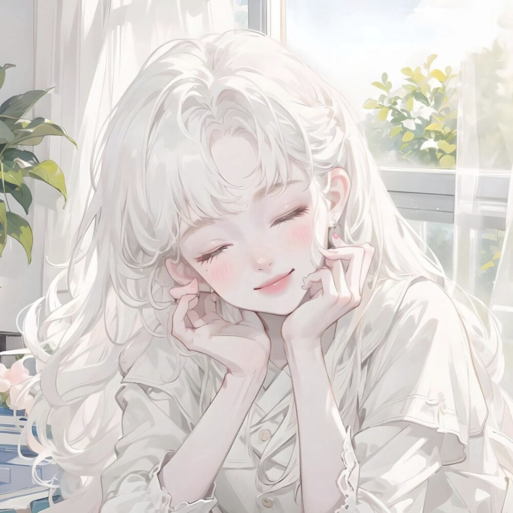 闺蜜女头 白发系列