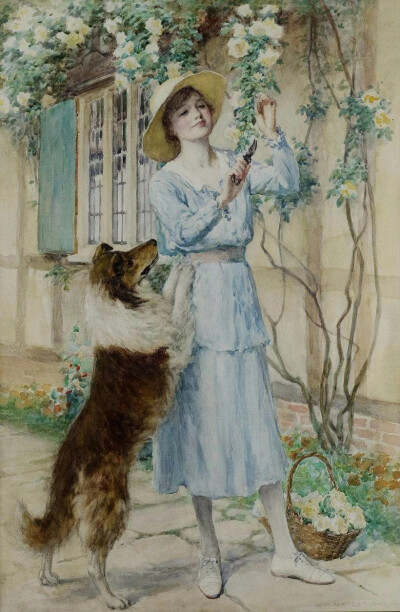 英国画家威廉·亨利·马格森William Henry Margetson, (1861-1940)绘画作品欣赏。