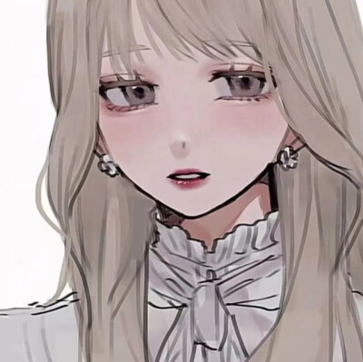 手绘闺蜜女生动漫头像系列