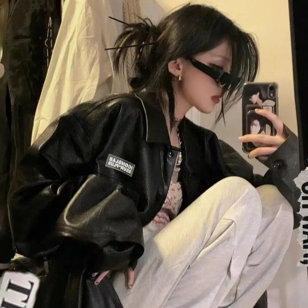 黑色系女生头像