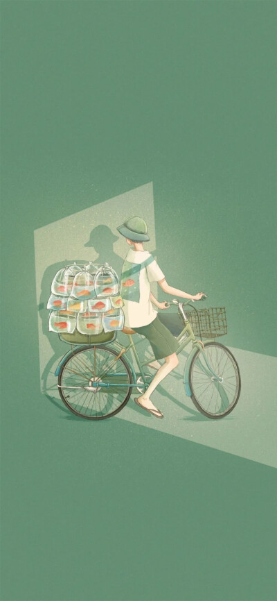 唯美绿色聊天背景
