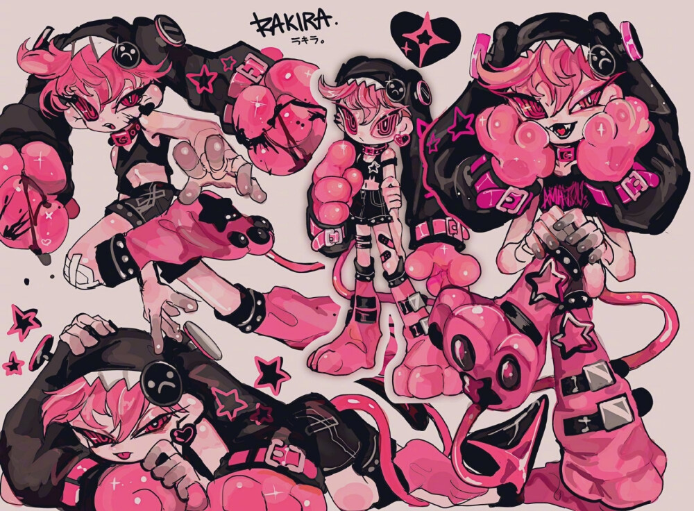 暗黑又可爱！
动漫插画参考 DevilΦ ​​​