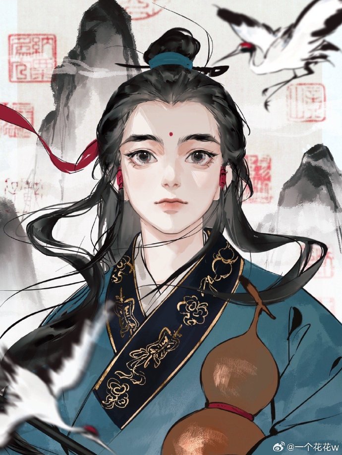 画师：一只花花w
#插画分享#