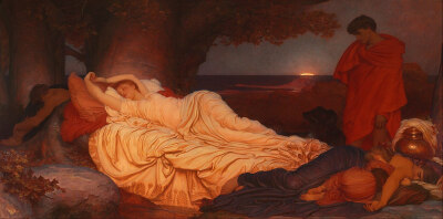 英国艺术家弗雷德里克·莱顿，又译洛德·莱顿（Frederic Leighton，1830~1896）绘画作品欣赏。