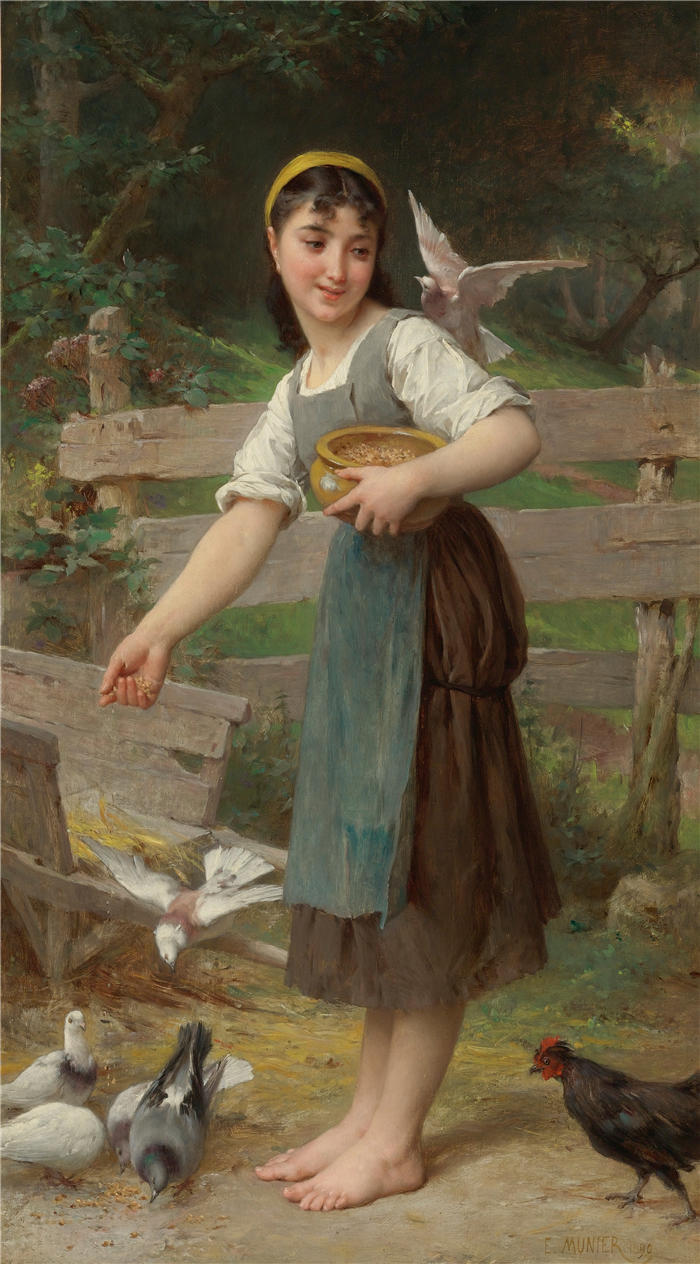 埃米尔·穆尼尔（Emile Munier）绘画作品