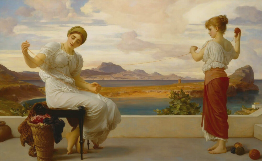 英国艺术家弗雷德里克·莱顿，又译洛德·莱顿（Frederic Leighton，1830~1896）绘画作品欣赏。