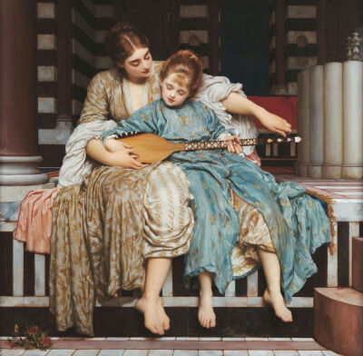 英国艺术家弗雷德里克·莱顿，又译洛德·莱顿（Frederic Leighton，1830~1896）绘画作品欣赏。