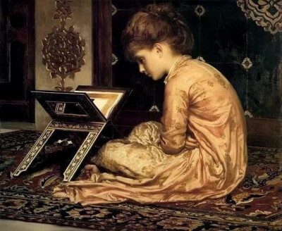 英国艺术家弗雷德里克·莱顿，又译洛德·莱顿（Frederic Leighton，1830~1896）绘画作品欣赏。