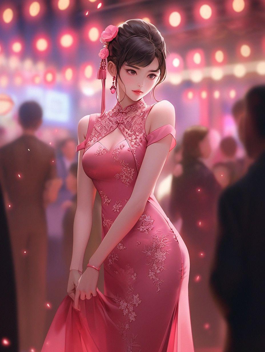 手绘美女