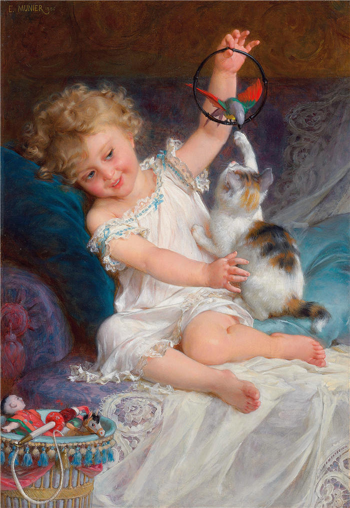 埃米尔·穆尼尔（Emile Munier）绘画作品